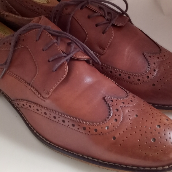 Men's Aston Grey Size 10 1/2 Laced Front Case Shoes w/adjusted Woodlawn Stretche - Picture 3 of 12